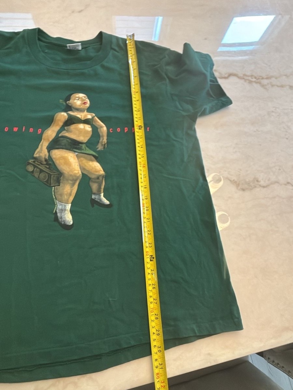 Vintage 1995 Live Throwing Copper Summer Tour Shirt XL Green Anvil Single Stitch - Picture 6 of 7